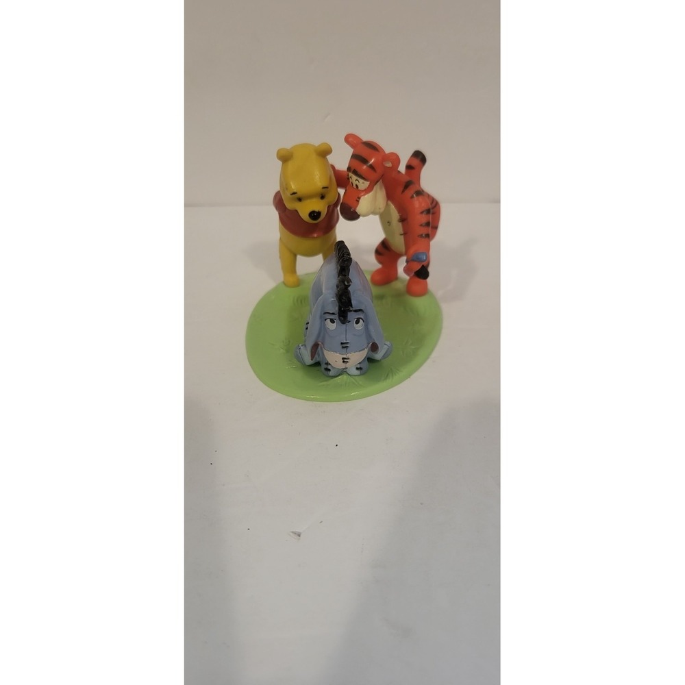 Winnie the Pooh Cake Topper Plastic Pooh Tigger Eeyore‎ 3" Tall Birthday Baby